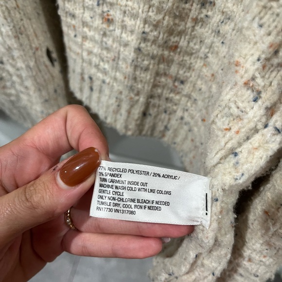 Universal Thread Beige Waffle Knit Cardigan - Picture 3 of 5